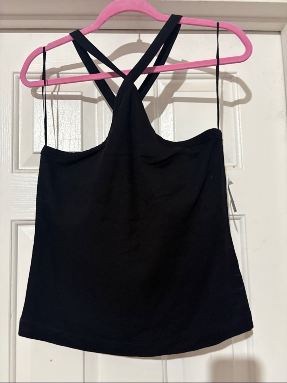Old Navy Black Crossback Crop Tank - Women's